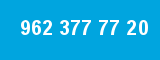 962 377 77 20 962 377 77 20